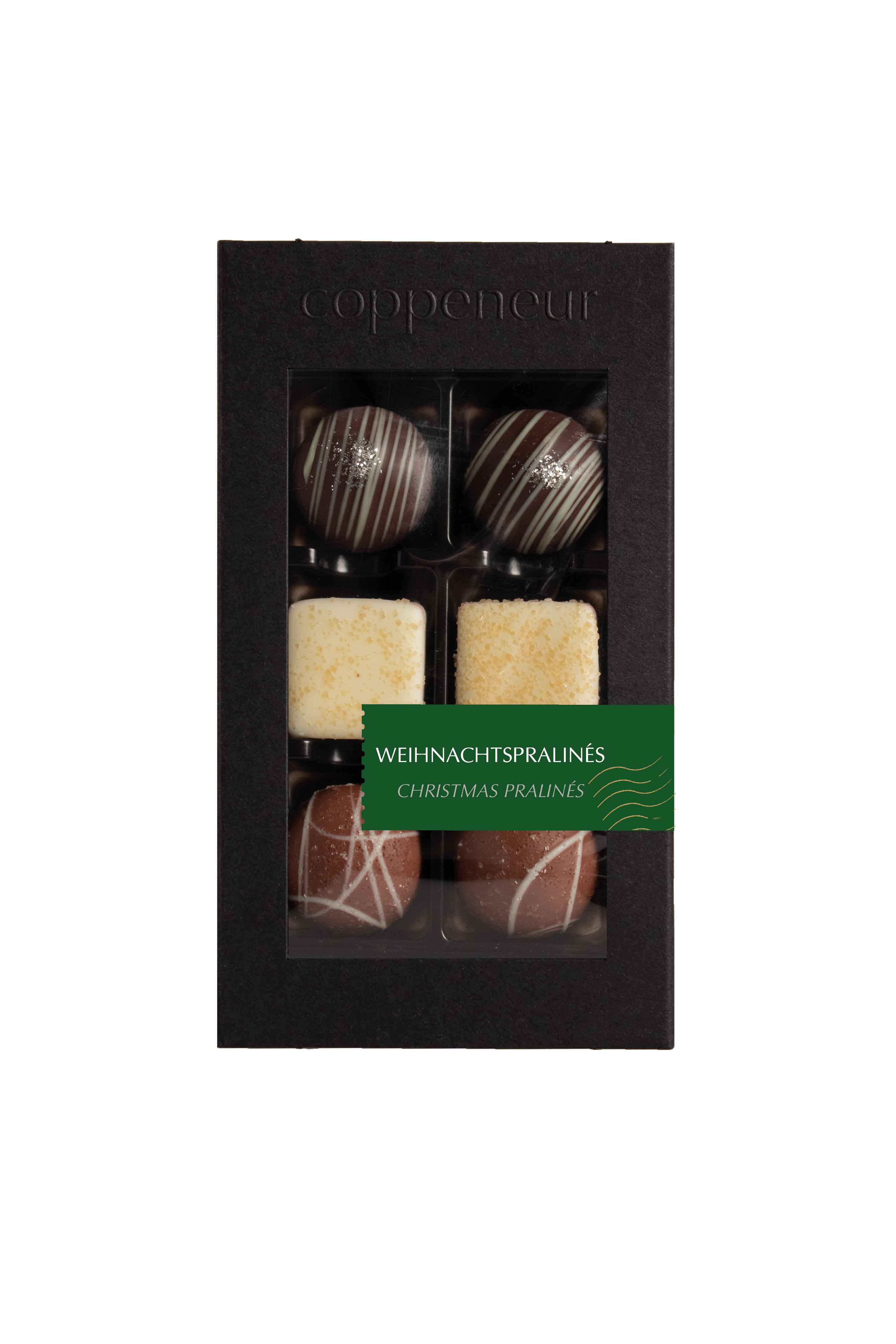 6er Selection Winterpralinés mit Alkohol